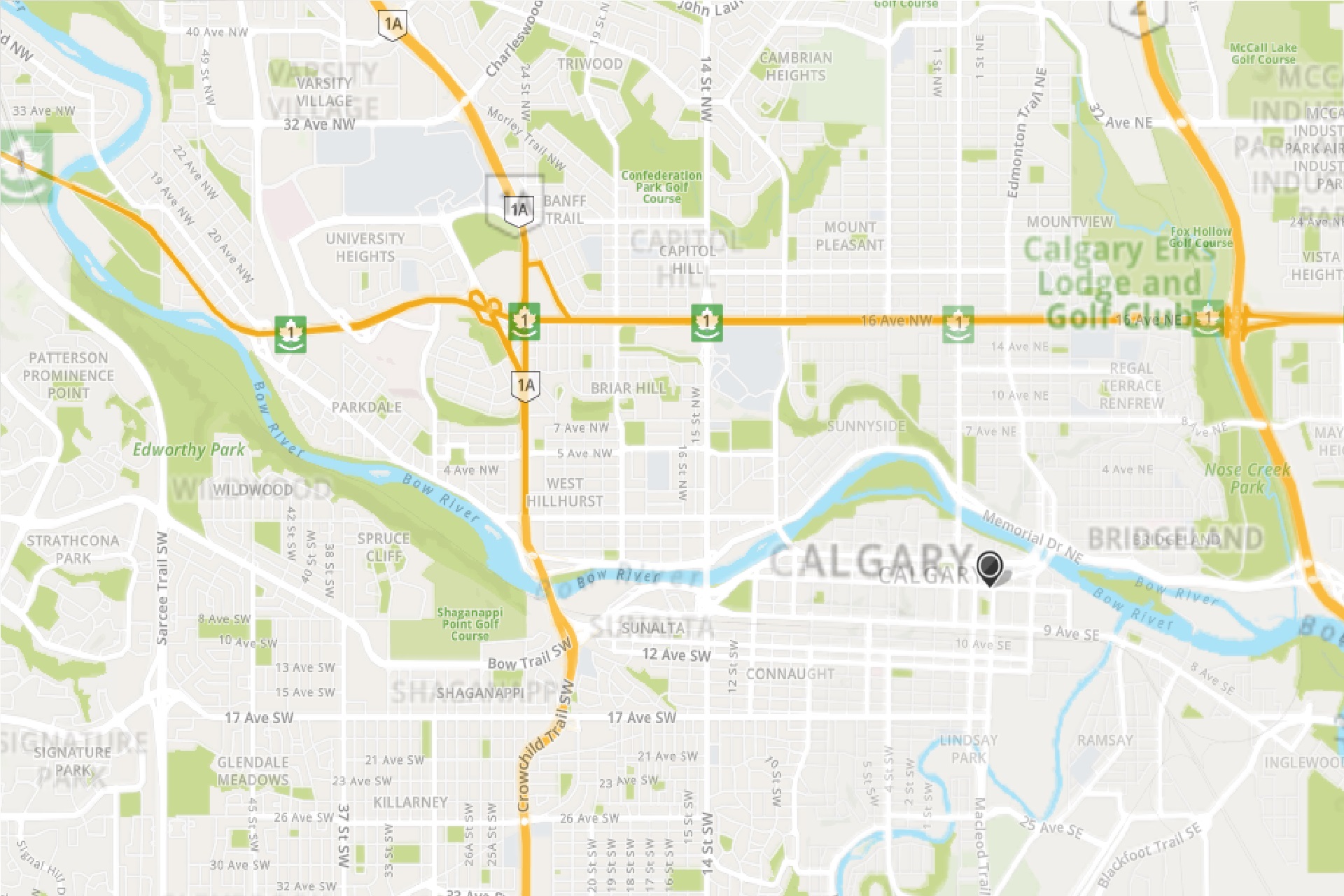 Calgary Map